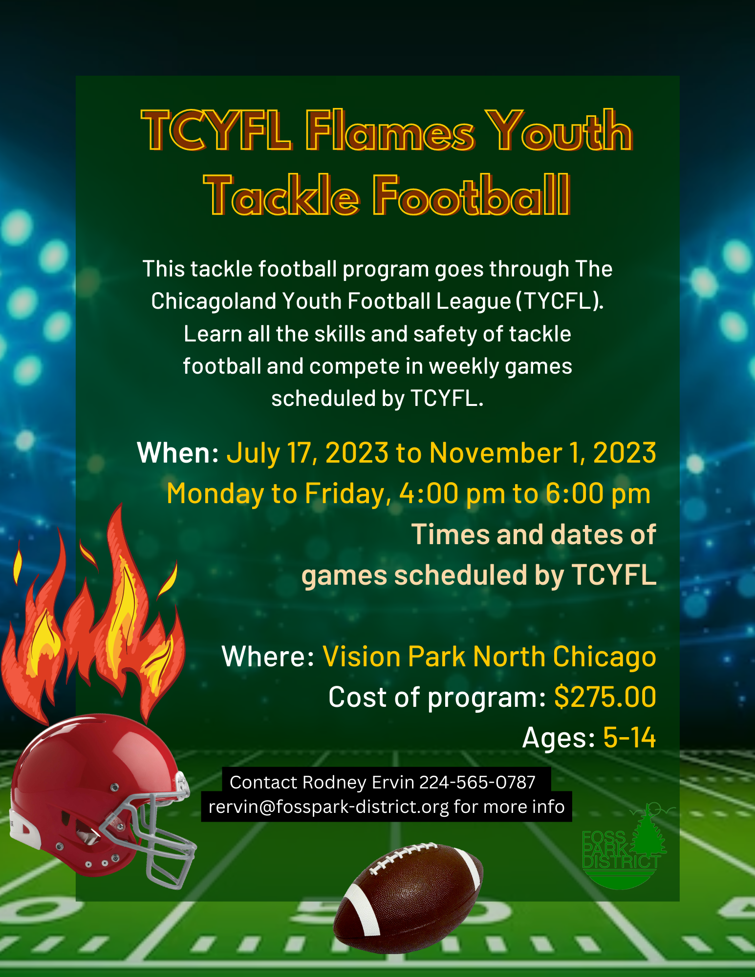 TCYFL Flames Youth Tackle Football